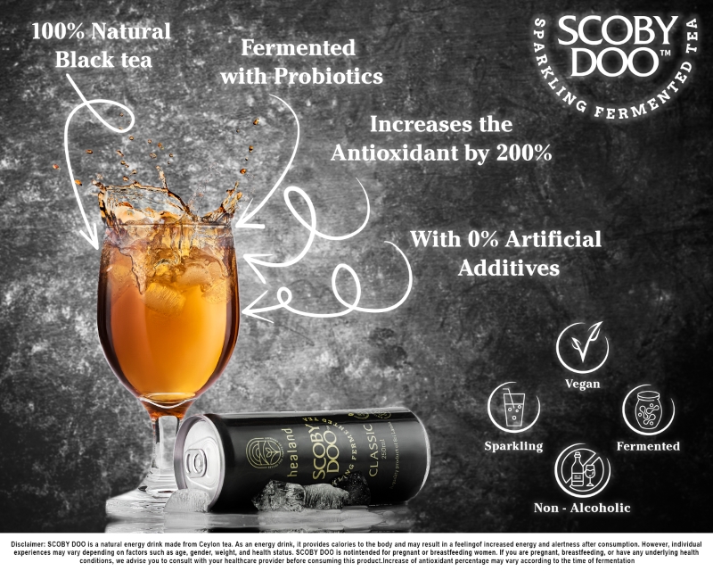 Soby Tea Product Details: SCOBY DOO is a fermented sparkling tea made from pure ...